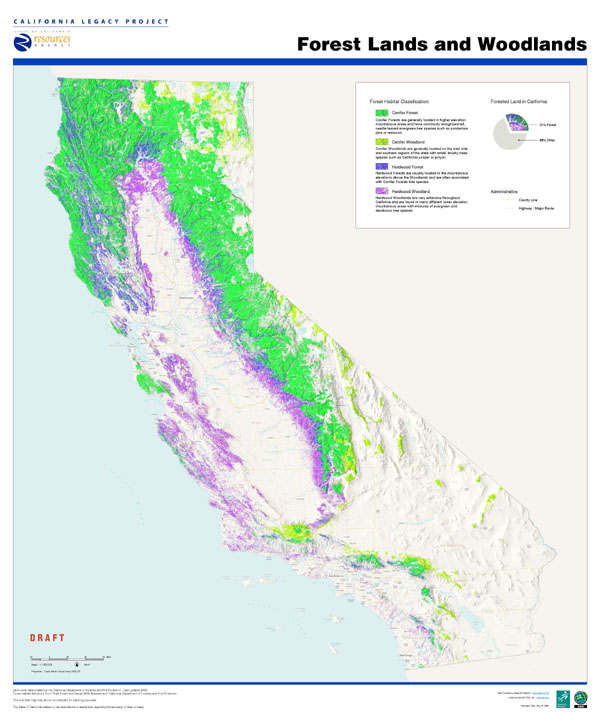 California Forest Lands & Woodlands