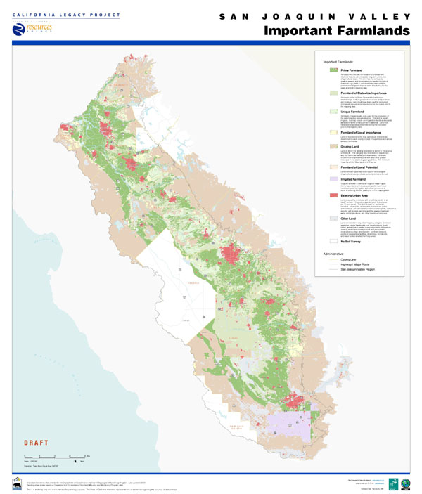 San Joaquin Valley Important Farmlands
